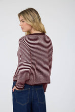 Load image into Gallery viewer, Elle- Stripe Drop Shoulder Knit Cardigan
