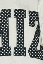 Load image into Gallery viewer, MIZ |  Polka-Dot Applique Mock-Neck Sweatshirt
