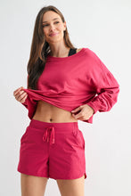 Load image into Gallery viewer, Lennen- Crescent Pima Cotton Open Back Long Sleeve Tee
