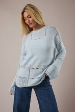 Load image into Gallery viewer, Cove- Knitted Detail Long Sleeve Sweater Top
