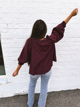 Load image into Gallery viewer, Palmer-Babydoll Sleeve Relax Fit Top
