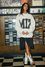 Load image into Gallery viewer, MIZ |  Polka-Dot Applique Mock-Neck Sweatshirt
