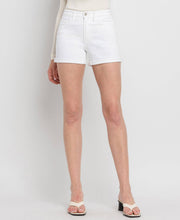 Load image into Gallery viewer, Archer- High Rise Double Cuffed Denim Shorts
