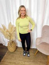 Load image into Gallery viewer, Whitney- Essential Long-Sleeved Micro-Ribbed Athleisure Top
