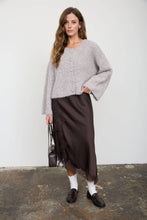 Load image into Gallery viewer, Lottie- Fuzzy Knit Button Down Boxy Cardigan Sweater
