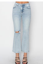 Load image into Gallery viewer, Clay- High Rise Crop Flare Jeans
