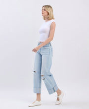 Load image into Gallery viewer, Tyson- Super High Rise Double Cuffed Baggy Wide Leg Jeans
