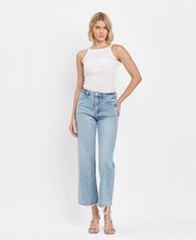 Load image into Gallery viewer, Jayden-SUPER HIGH RISE ANKLE SLIM WIDE JEANS
