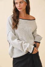 Load image into Gallery viewer, Evelyn- Relaxed Drop Shoulder Fuzzy Knit Pullover
