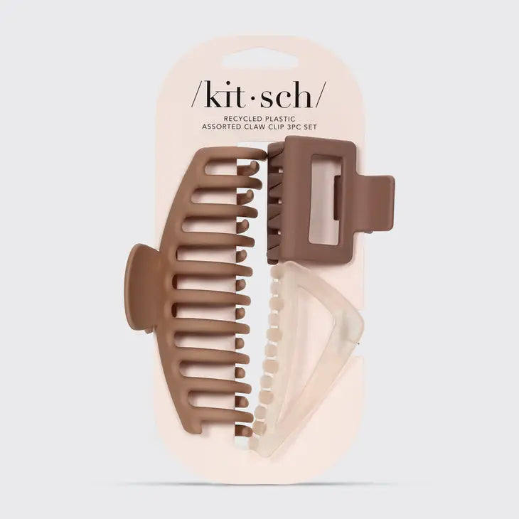 Plastic Assorted Claw Clip 3PC