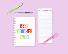 Load image into Gallery viewer, Pen Set - Motivational - "Best Teacher Ever" - 5 Piece Set
