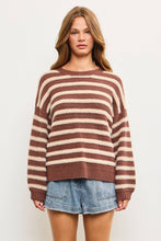 Load image into Gallery viewer, Paisley- Ribbed Striped Sweater
