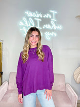 Load image into Gallery viewer, Hailey- Classic Cotton Oversized Long Sleeve Top
