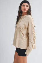 Load image into Gallery viewer, Taya- Relaxed Pocket Hoodie Pullover Top
