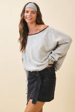 Load image into Gallery viewer, Evelyn- Relaxed Drop Shoulder Fuzzy Knit Pullover
