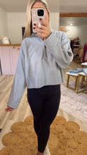 Load image into Gallery viewer, Carson- Ribbed Half Zip Cropped Pullover
