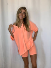 Load image into Gallery viewer, Lucy- Mineral Washed V-Neck Top
