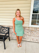 Load image into Gallery viewer, Eliza- Activewear Mini Dress with Inside Lining
