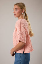Load image into Gallery viewer, Carson- Short Sleeve Knit Sweater Top
