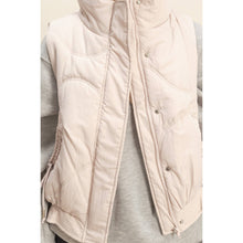 Load image into Gallery viewer, Hailey- High Neck Quilting Puffer Vest
