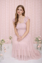 Load image into Gallery viewer, Shiloh- Polka Dot Chiffon Mini Dress
