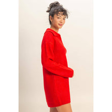 Load image into Gallery viewer, Kalee- Polo Long Sleeve Sweater Dress
