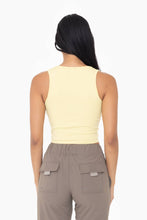 Load image into Gallery viewer, Tessa- Seamless Ribbed V-Neck Crop Top
