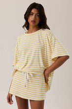 Load image into Gallery viewer, Cameron- Short Sleeve Oversized Stripe T-Shirt
