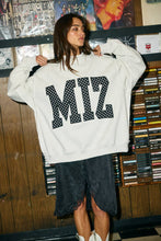 Load image into Gallery viewer, MIZ |  Polka-Dot Applique Mock-Neck Sweatshirt

