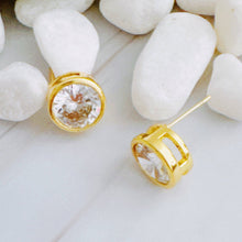 Load image into Gallery viewer, Bold And Brilliant Bezel Stud Earrings
