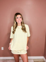 Load image into Gallery viewer, Cameron- Short Sleeve Oversized Stripe T-Shirt
