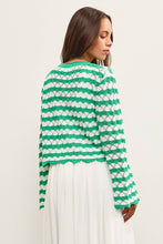 Load image into Gallery viewer, Poppy- Scallop Edge V Neck Sweater Top
