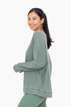 Load image into Gallery viewer, Kaya- Waffle Ribbed Round Neck Pullover
