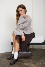 Load image into Gallery viewer, Lottie- Fuzzy Knit Button Down Boxy Cardigan Sweater
