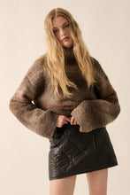 Load image into Gallery viewer, Soraya- Striped Ombre Turtleneck Wide-Sleeve Sweater
