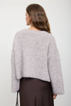 Load image into Gallery viewer, Lottie- Fuzzy Knit Button Down Boxy Cardigan Sweater
