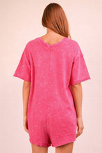Load image into Gallery viewer, Dora- Mineral Washed Oversized Casual Knit Romper
