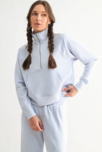 Load image into Gallery viewer, Luciana- Luxe Sand Wash Rib 1/4 Zip Sweater
