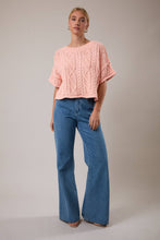 Load image into Gallery viewer, Carson- Short Sleeve Knit Sweater Top
