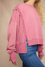 Load image into Gallery viewer, Elsie- Scooped Neck Cropped Sweatshirt
