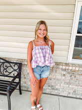 Load image into Gallery viewer, Letti- Ruffle Edge Tie Front Cami Top
