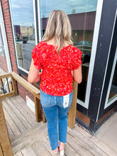 Load image into Gallery viewer, Mila- Floral Print Ruffle Sleeve Top
