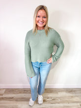 Load image into Gallery viewer, Clara- Textured Knit Crew Neck Drop Shoulder Sweater
