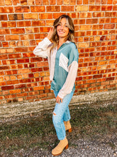 Load image into Gallery viewer, Lucia- Color Block Button Down Top
