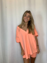 Load image into Gallery viewer, Lucy- Mineral Washed V-Neck Top
