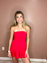 Load image into Gallery viewer, Ember-Double Layered Strapless Tube Top Romper
