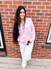 Load image into Gallery viewer, Shiloh- Button-Up Collared Satin Blouse
