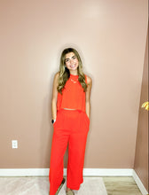 Load image into Gallery viewer, Piper- Solid Woven Linen Sleeveless Top &amp; Pants Set
