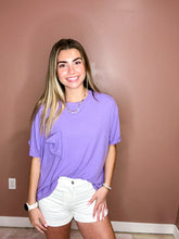 Load image into Gallery viewer, Adley- Oversized Ribbed Short Sleeve Tee
