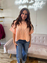 Load image into Gallery viewer, Carson- Short Sleeve Knit Sweater Top
